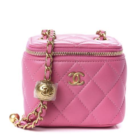 chanel pink vanity bag